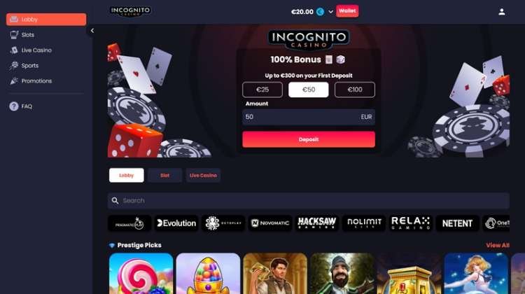 Exclusive Review of Incognito Casino - UK's Best Online Gaming Experience in United Kingdom Exclusive Review of Incognito Casino - UK's Best Online Gaming Experience in United Kingdom